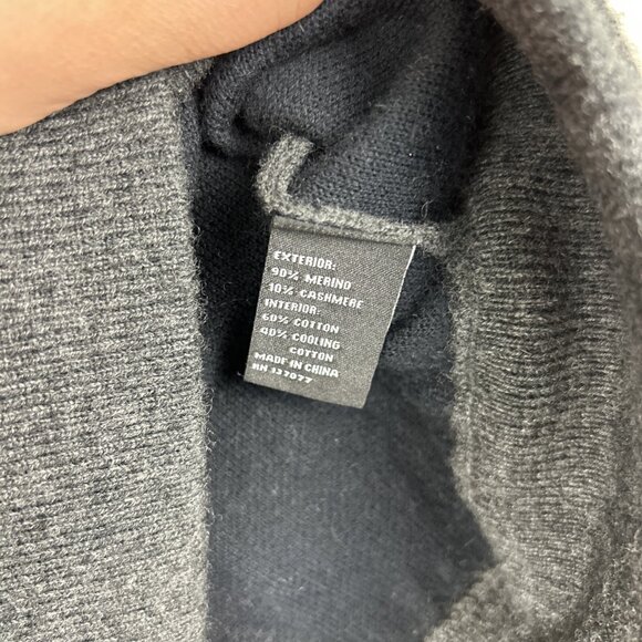 Mack Weldon Sweater Men’s Medium Gray Tech Cashmere Merino Wool Crew Neck - Picture 3 of 8